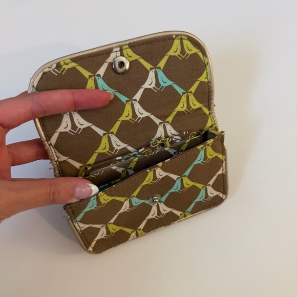 Vera Bradley Vintage Floral Brown Wallet - Picture 3 of 7